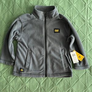 CAT toddler boys zip up fleece